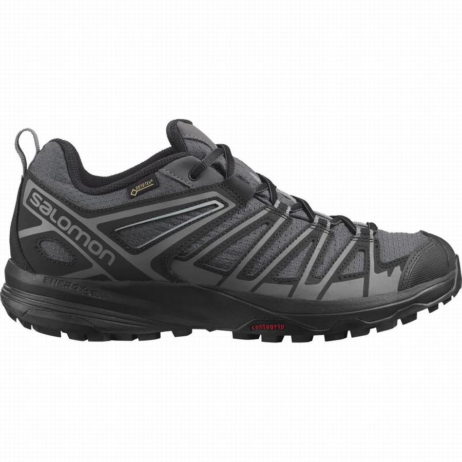 Salomon X Crest Gore-tex Turisticka Obuv Panske Čierne |PNZ5855ID|